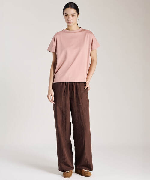handvaerk（ハンドバーク）の「handvaerk | 60/2 ボトルネックTシャツ WOMEN（Tシャツ/カットソー・レディース・ピンク系その他/グレー系その他/ブラック/ブラウン系その他/ダークグレー/グリーン系その他/ホワイト/ホワイト系その他・S）」の9枚目の写真