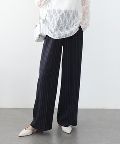 STUDIOUS別注 WIDE STRAIGHT SLACKS STRIPE（スラックス）｜CULLNI