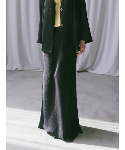 sahara（サハラ）の「Satin Skirt/サテンスカート（スカート・レディース・オフホワイト/イエロー/ライトブルー/ブラック・M/S）」の11枚目の写真