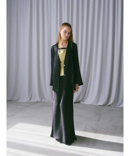 sahara（サハラ）の「Satin Skirt/サテンスカート（スカート・レディース・オフホワイト/イエロー/ライトブルー/ブラック・M/S）」の12枚目の写真