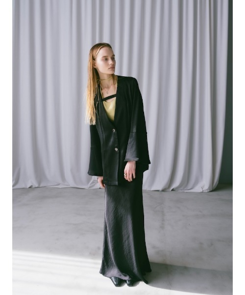 sahara（サハラ）の「Satin Skirt/サテンスカート（スカート・レディース・オフホワイト/イエロー/ライトブルー/ブラック・M/S）」の13枚目の写真