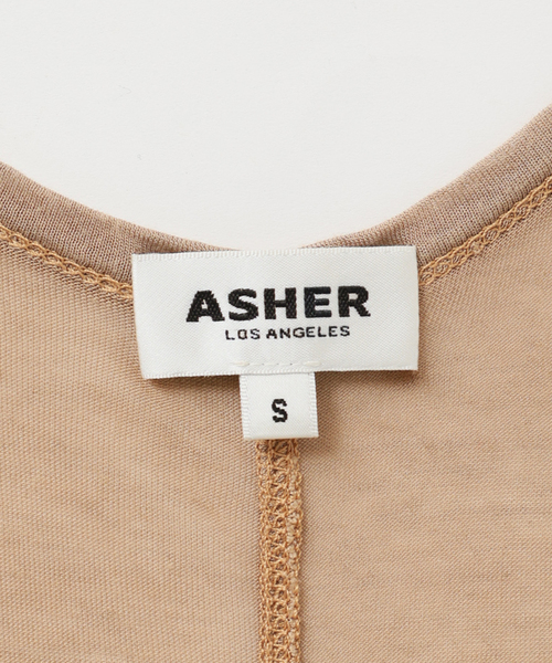 CITYSHOP(シティーショップ)の「ASHER LILY TANK L271-J134:タンクトップ(タンクトップ・レディース・ベージュ・SMALL)」の2枚目の写真