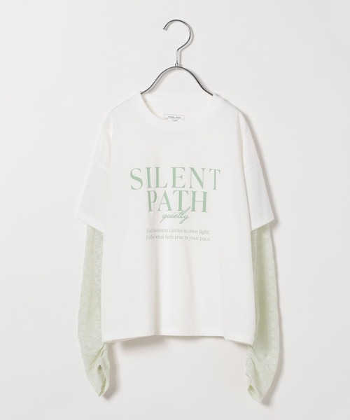 GLOBAL WORK（グローバルワーク）の「シアー長袖レイヤードＴ/657835（Tシャツ/カットソー・キッズ・ミント/チャコールグレー・160cm/150cm/140cm/130cm）」の13枚目の写真