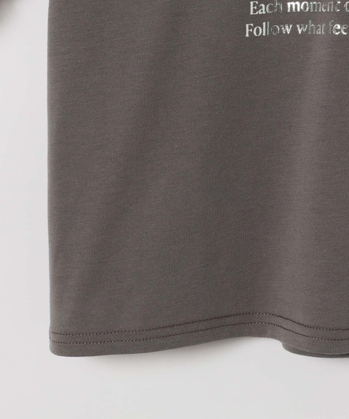 GLOBAL WORK（グローバルワーク）の「シアー長袖レイヤードＴ/657835（Tシャツ/カットソー・キッズ・ミント/チャコールグレー・160cm/150cm/140cm/130cm）」の19枚目の写真