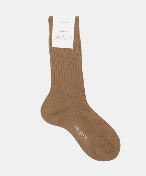Bresciani（ブレシアニ）の「BRESCIANI ブレッシアーニ  別注リブソックス WD009UN0001（ソックス/靴下・レディース・グレー/チャコールグレー/ネイビー/レッド/キャメル/ホワイト・FREE）」の5枚目の写真