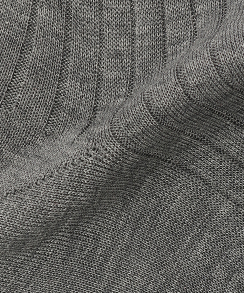 Bresciani（ブレシアニ）の「BRESCIANI ブレッシアーニ  別注リブソックス WD009UN0001（ソックス/靴下・レディース・グレー/チャコールグレー/ネイビー/レッド/キャメル/ホワイト・FREE）」の9枚目の写真