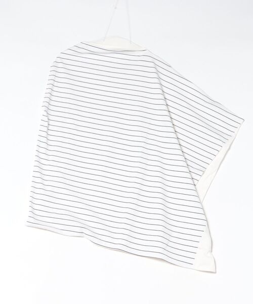 ATSURO TAYAMA（アツロウタヤマ）の「ボーダー切り替えアシンメトリープルオーバー（Tシャツ/カットソー・レディース・ホワイト系その他/ブラック系その他・M/L）」の10枚目の写真