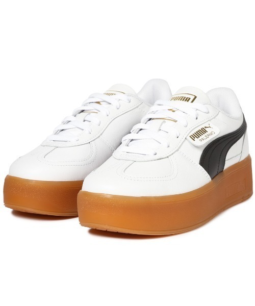 PUMA（プーマ）の「プーマ PUMA パレルモ ELEVATA LTH（スニーカー・レディース・ホワイト×ブラック・23.0cm/23.5cm/24.0cm/24.5cm/25.0cm/25.5cm/26.0cm）」の3枚目の写真