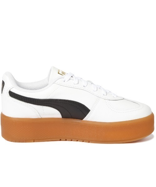 PUMA（プーマ）の「プーマ PUMA パレルモ ELEVATA LTH（スニーカー・レディース・ホワイト×ブラック・23.0cm/23.5cm/24.0cm/24.5cm/25.0cm/25.5cm/26.0cm）」の2枚目の写真