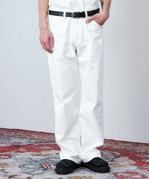 Lee（リー）の「Wrangler/ラングラー【US ORIGINAL】13MWZ ストレートジーンズ（デニムパンツ・メンズ・ホワイト・28/30/32/34/36）」の3枚目の写真