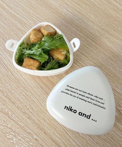 niko and...(ニコアンド)の「ニコロゴオニギリケース(お弁当箱・レディース・ホワイト・0)」の5枚目の写真