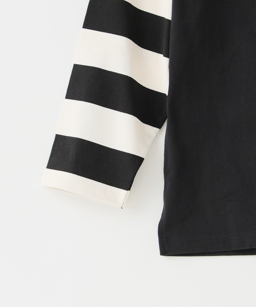 JOURNAL STANDARD J.S HOMESTEAD（ジャーナルスタンダードホームステッド）の「Stead / レーサー スリーブ ロンT（Tシャツ/カットソー・メンズ・コバルトブルー/ネイビー/ブラック・LARGE/MEDIUM）」の8枚目の写真