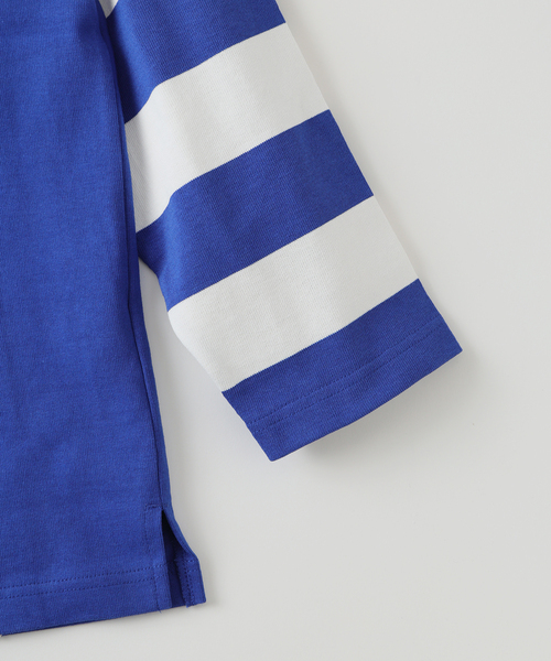 JOURNAL STANDARD J.S HOMESTEAD（ジャーナルスタンダードホームステッド）の「Stead / レーサー スリーブ ロンT（Tシャツ/カットソー・メンズ・コバルトブルー/ネイビー/ブラック・LARGE/MEDIUM）」の14枚目の写真