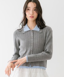 Heather（ヘザー）の「バイカラーケーブルニット 669226（ニット/セーター）」