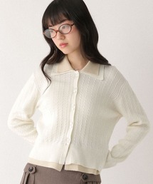 Heather（ヘザー）の「バイカラーケーブルニット 669226（ニット/セーター）」