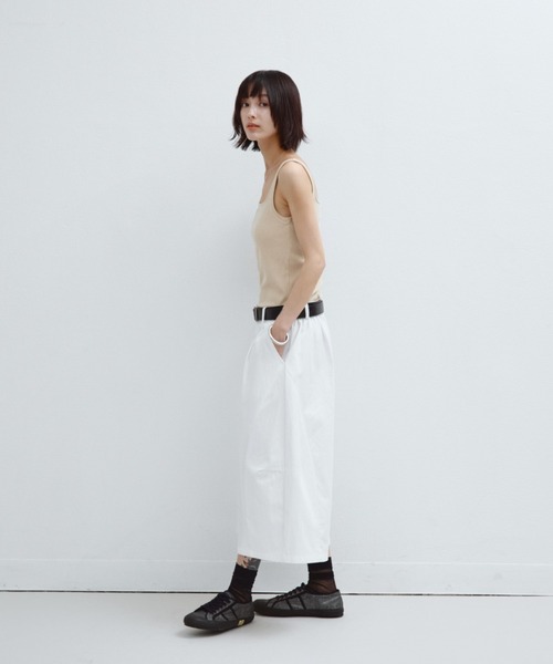ANF.MUU(アンフムー)の「【接触冷感】カップ付きスクエアネックタンク(タンクトップ・レディース・ホワイト/ベージュ/ブラック・FREE)」の21枚目の写真