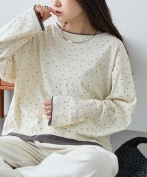 CIAOPANIC TYPY | 【新色登場/夏も快適】フェイクレイヤードシアースラブ刺繍オーバーTee(Tシャツ/カットソー)