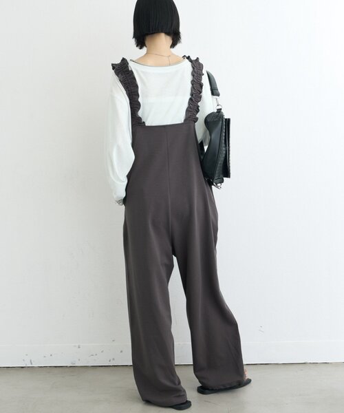 CIAOPANIC TYPY(チャオパニックティピー)の「【接触冷感/ドット柄あり】フェイクレイヤードシアースラブ刺繍オーバーTee(Tシャツ/カットソー・レディース・ピンク/ベージュ/ブラック/サックスブルー/ライトグレー/ホワイト/ブルー/オレンジ/アイボリー・ONE SIZE)」の18枚目の写真