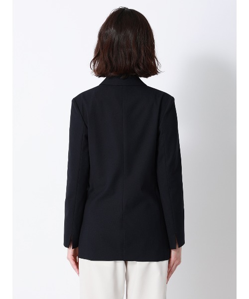 SUIT SQUARE(スーツスクエア)の「CHANTOWA/ダブルブレストジャケット/ウォッシャブル/ドビーストレッチ/織柄(テーラードジャケット・レディース・ネイビー/グレー・36/38/40/42)」の14枚目の写真