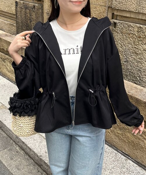 prose verse（プロズヴェール）の「【UVカット】バックヨークドロストペプラムマウンテンパーカー（ブルゾン・レディース・アイボリー/カーキ/ブラック・LARGE/MEDIUM）」の2枚目の写真