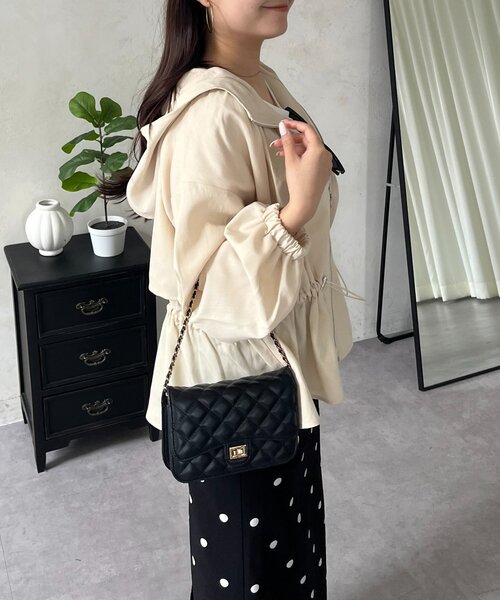 prose verse（プロズヴェール）の「【UVカット】バックヨークドロストペプラムマウンテンパーカー（ブルゾン・レディース・アイボリー/カーキ/ブラック・LARGE/MEDIUM）」の13枚目の写真