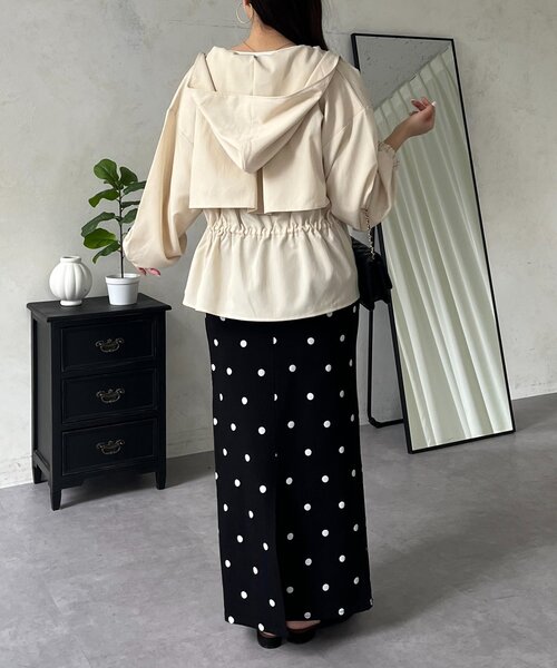 prose verse（プロズヴェール）の「【UVカット】バックヨークドロストペプラムマウンテンパーカー（ブルゾン・レディース・アイボリー/カーキ/ブラック・LARGE/MEDIUM）」の22枚目の写真