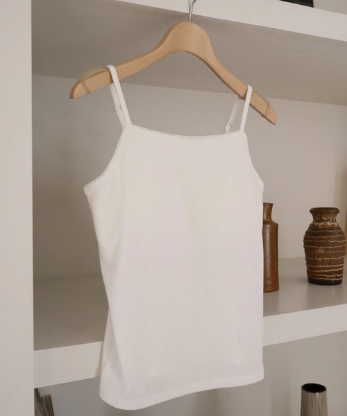 archives(アルシーヴ)の「カップ付きハリヌキカットキャミソール(キャミソール・レディース・オフホワイト・MEDIUM)」の2枚目の写真
