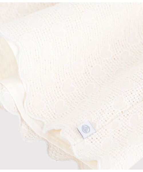 PETIT BATEAU(プチバトー)の「ハート刺繍半袖ブラウス(シャツ/ブラウス・キッズ・オフホワイト・12YEAR/10YEAR/8YEAR/6YEAR)」の6枚目の写真