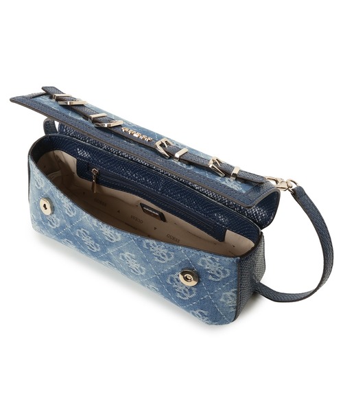 【ネイビー(NAV)】GUESS ショルダーバッグ (W)GRACIA Crssbdy Flap Guess Navy Gracia Shoulder Bag