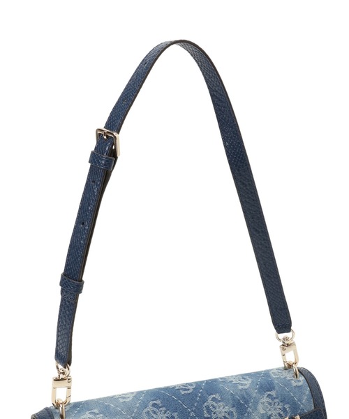 【ネイビー(NAV)】GUESS ショルダーバッグ (W)GRACIA Crssbdy Flap Guess Navy Gracia Shoulder Bag