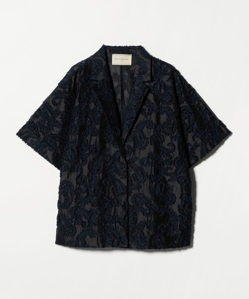 UNITED ARROWS（ユナイテッドアローズ）の「カット ジャガード ジャケット ‐ウォッシャブル‐（テーラードジャケット・レディース・ネイビー・36/38）」の8枚目の写真