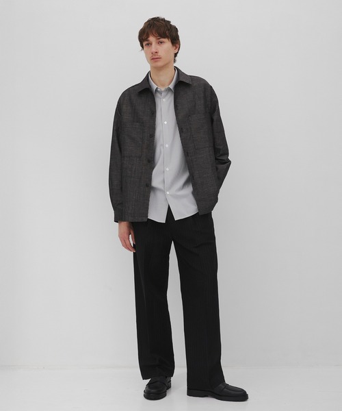 CITY TOKYO（シティトウキョウ）の「【CITY TOKYO/シティートーキョー】Hemp linen ｵｰﾊﾞｰｼｬﾂ（シャツ/ブラウス・メンズ・ベージュ/ダークグレー・1/3/2）」の13枚目の写真