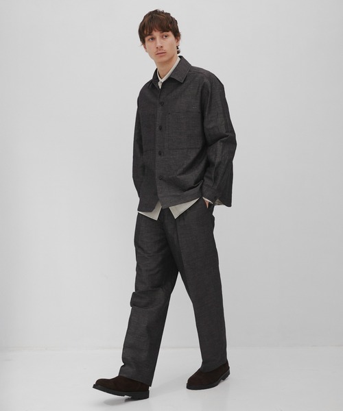 CITY TOKYO/シティートーキョー】Hemp linen ｵｰﾊﾞｰｼｬﾂ（シャツ