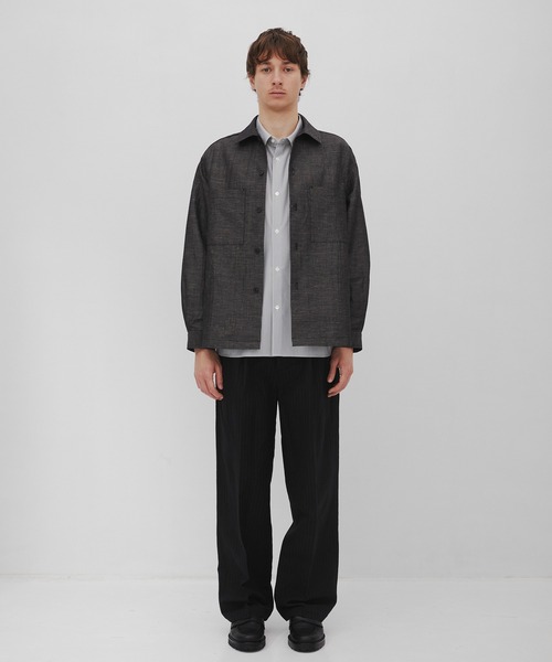 CITY TOKYO（シティトウキョウ）の「【CITY TOKYO/シティートーキョー】Hemp linen ｵｰﾊﾞｰｼｬﾂ（シャツ/ブラウス・メンズ・ベージュ/ダークグレー・1/3/2）」の15枚目の写真
