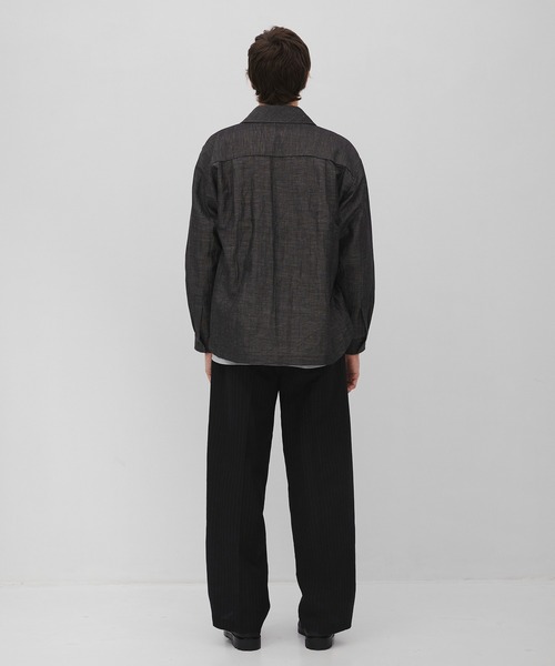 CITY TOKYO（シティトウキョウ）の「【CITY TOKYO/シティートーキョー】Hemp linen ｵｰﾊﾞｰｼｬﾂ（シャツ/ブラウス・メンズ・ベージュ/ダークグレー・1/3/2）」の17枚目の写真