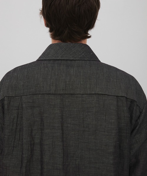 CITY TOKYO（シティトウキョウ）の「【CITY TOKYO/シティートーキョー】Hemp linen ｵｰﾊﾞｰｼｬﾂ（シャツ/ブラウス・メンズ・ベージュ/ダークグレー・1/3/2）」の20枚目の写真