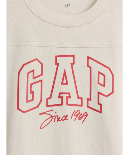 GAP(ギャップ)の「オーバーサイズ GAPロゴ シーム Tシャツ (キッズ)(Tシャツ/カットソー・キッズ・ネイビー/アイボリー・160cm/150cm/140cm/130cm/120cm/110cm)」の4枚目の写真