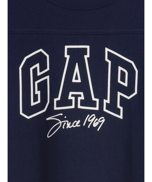 GAP(ギャップ)の「オーバーサイズ GAPロゴ シーム Tシャツ (キッズ)(Tシャツ/カットソー・キッズ・ネイビー/アイボリー・160cm/150cm/140cm/130cm/120cm/110cm)」の3枚目の写真