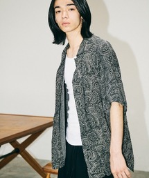 TOWNCRAFT / タウンクラフト PRINTED BEACH SHIRT オーバーダイ ペイズリー ビーチシャツ