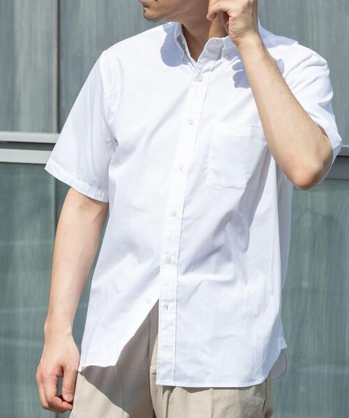 URBAN RESEARCH ROSSO MEN（アーバンリサーチロッソメン）の「『イージーケア』『XLサイズあり』ハイパフォーマンス快適ショートスリーブシャツ（シャツ/ブラウス・メンズ・ライトブルー/ホワイト/ネイビー・SMALL/X-LARGE/LARGE/MEDIUM）」の2枚目の写真