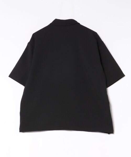 CORISCO(コリスコ)の「シアサッカー裾 ドローコード付半袖シャツ(M1)(シャツ/ブラウス・メンズ・ベージュ/チャコールグレー/ブラック・LARGE/MEDIUM/X-LARGE)」の4枚目の写真