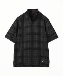 NICOLE CLUB FOR MEN | 【NICOLE SPORTS】ブリスターチェックスタンドポロシャツ(ポロシャツ)