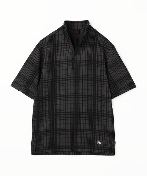 NICOLE CLUB FOR MEN(ニコルクラブフォーメン)の「【NICOLE SPORTS】ブリスターチェックスタンドポロシャツ(ポロシャツ・メンズ・チャコールグレー/ブルー/その他2/その他3・L/M/XL/XXL)」の16枚目の写真