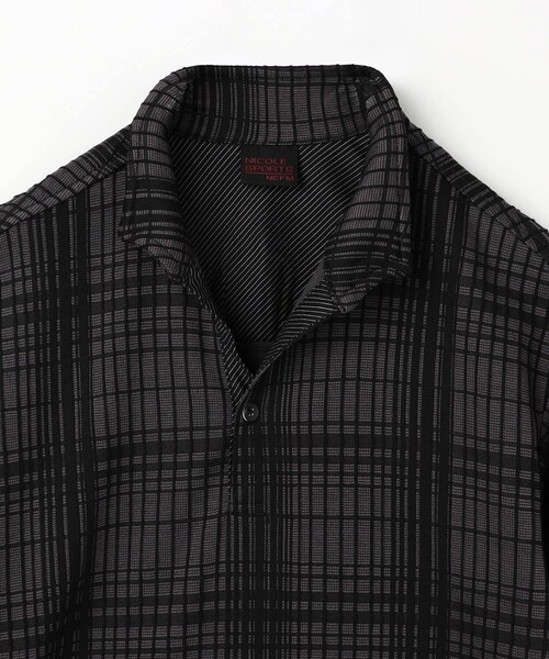 NICOLE CLUB FOR MEN(ニコルクラブフォーメン)の「【NICOLE SPORTS】ブリスターチェックスタンドポロシャツ(ポロシャツ・メンズ・チャコールグレー/ブルー/その他2/その他3・L/M/XL/XXL)」の22枚目の写真