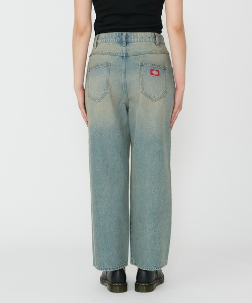 Dickies(ディッキーズ)の「Dickies/ディッキーズ ウエストクロス デニムパンツ/カーブデニムパンツ(デニムパンツ・レディース・ダークインディゴブルー/ライトインディゴブルー・26/28)」の17枚目の写真