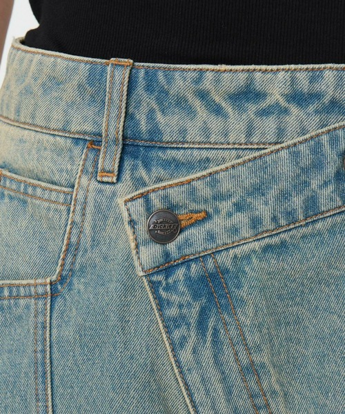 Dickies(ディッキーズ)の「Dickies/ディッキーズ ウエストクロス デニムパンツ/カーブデニムパンツ(デニムパンツ・レディース・ダークインディゴブルー/ライトインディゴブルー・26/28)」の19枚目の写真