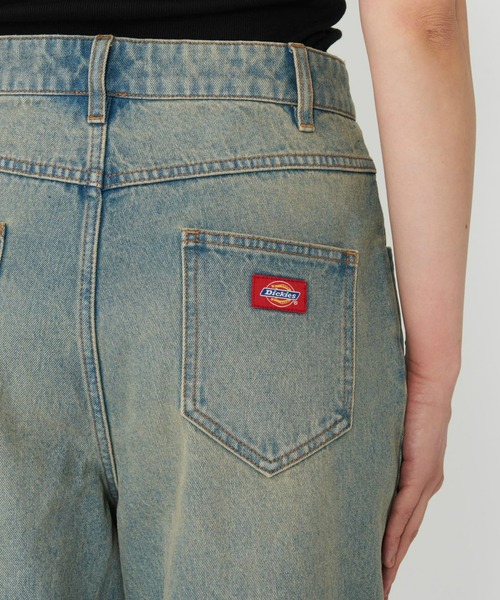 Dickies(ディッキーズ)の「Dickies/ディッキーズ ウエストクロス デニムパンツ/カーブデニムパンツ(デニムパンツ・レディース・ダークインディゴブルー/ライトインディゴブルー・26/28)」の22枚目の写真