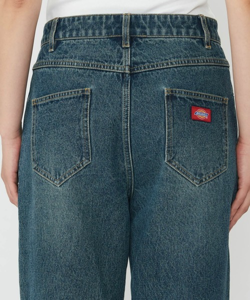 Dickies(ディッキーズ)の「Dickies/ディッキーズ ウエストクロス デニムパンツ/カーブデニムパンツ(デニムパンツ・レディース・ダークインディゴブルー/ライトインディゴブルー・26/28)」の10枚目の写真