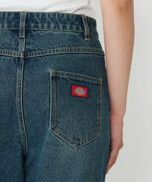 Dickies(ディッキーズ)の「Dickies/ディッキーズ ウエストクロス デニムパンツ/カーブデニムパンツ(デニムパンツ・レディース・ダークインディゴブルー/ライトインディゴブルー・26/28)」の11枚目の写真