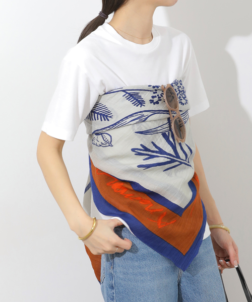 manipuri(マニプリ)の「《追加》【manipuri/マニプリ】 STOLE フローラ(ストール/ショール・レディース・オレンジ・FREE)」の7枚目の写真